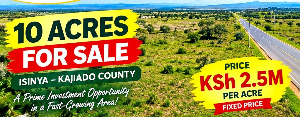 10 acres of land for sale in Isinya, Kajiado, photo 2
