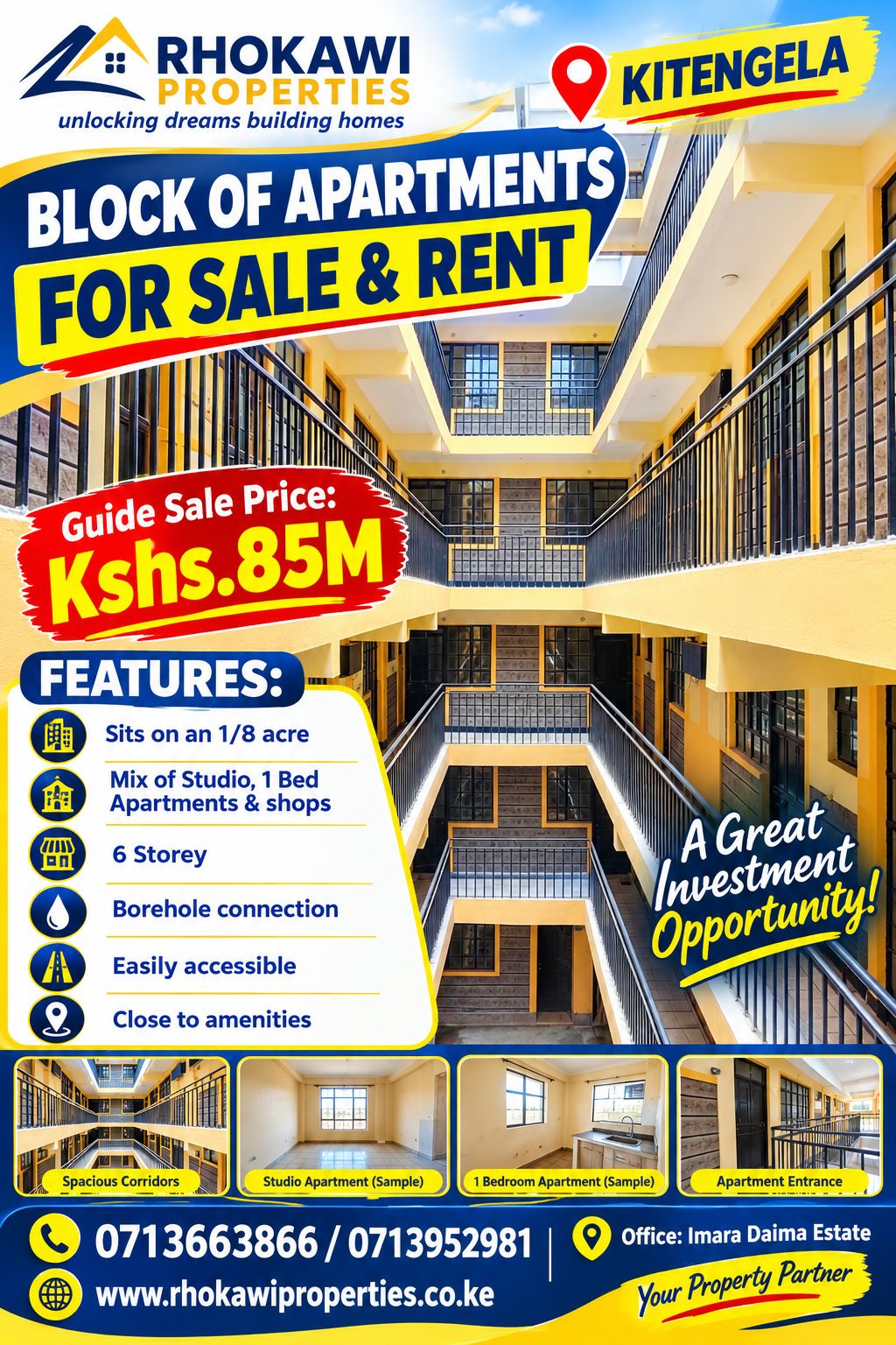 6-storey block of apartments and shops for sale in Kitengela, Kajiado, photo 5